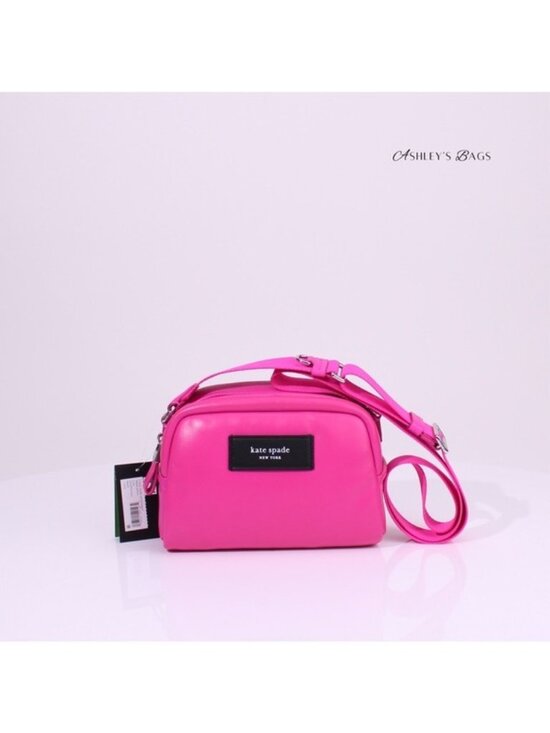 kate spade Handbags - Kate Spade Puffed Satchel Crossbody In Pink Vivid Snapdragon